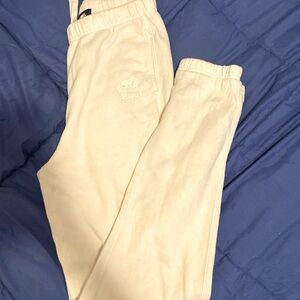 Brand new root sweatpants no tag cream colour with drawstring